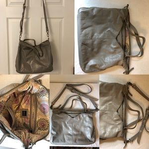 Latico leather convertible satchel - gray